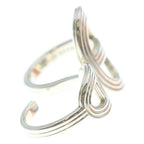 Hermes Chaine D'ancre Double Finger Ring Silver 51 — view 4