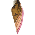 Louis Vuitton Bandeau BB Ultimate Silk Scarf Black White Pink — view 3
