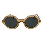 Chanel Sunglasses Clear Frame Logo Brown Silver Eyewear — view 3