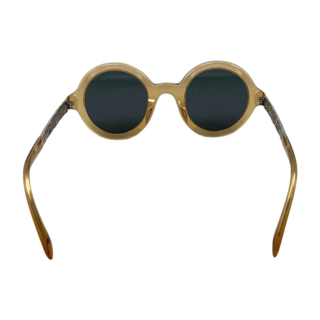 Chanel Sunglasses Clear Frame Logo Brown Silver Eyewear — view 4