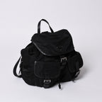 Prada Backpack Re-Nylon Black Nylon Saffiano Leather — view 3