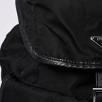 Prada Backpack Re-Nylon Black Nylon Saffiano Leather — view 7