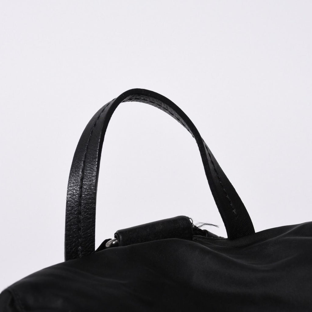 Prada Backpack Re-Nylon Black Nylon Saffiano Leather — view 6