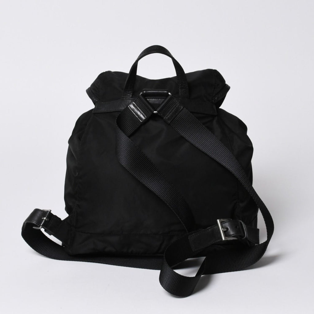 Prada Backpack Re-Nylon Black Nylon Saffiano Leather — view 2