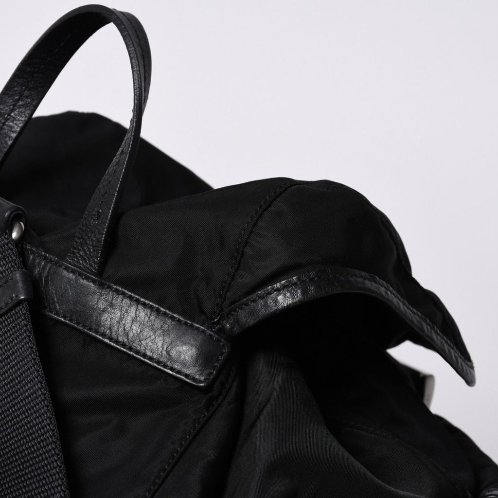 Prada Backpack Re-Nylon Black Nylon Saffiano Leather — view 5