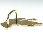 Hermes Scarf Ring Pegase Gravais Brass Permanent Yellow — view 6
