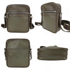 Louis Vuitton Shoulder Bag Dimitri Taiga Grizzly Brown Crossbody Casual Daily — view 2