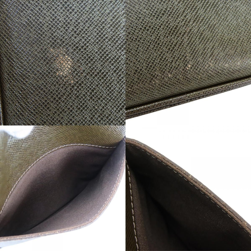 Louis Vuitton Shoulder Bag Dimitri Taiga Grizzly Brown Crossbody Casual Daily — view 6