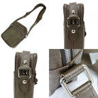 Louis Vuitton Shoulder Bag Dimitri Taiga Grizzly Brown Crossbody Casual Daily — view 7