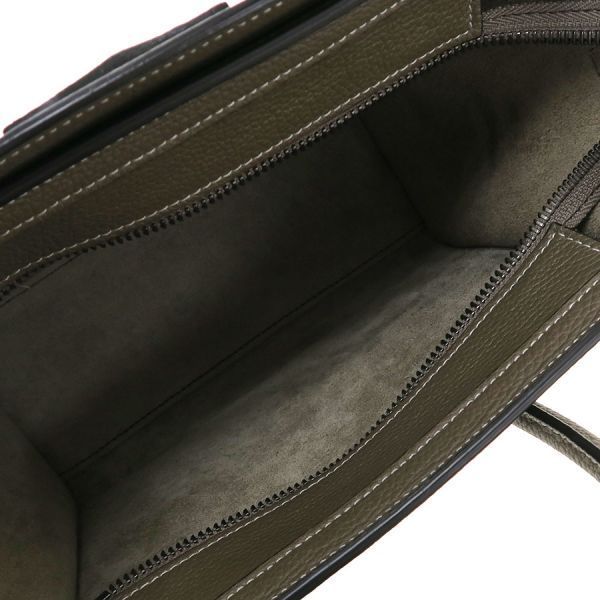 Celine Luggage Nano Drummed Calfskin Messenger Bag — view 2