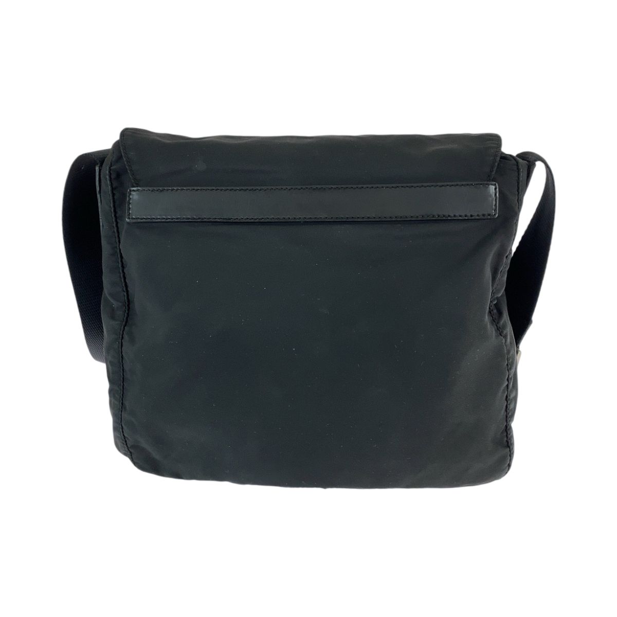 Prada Tessuto Black Silver Nylon Shoulder Bag Pochette — view 2