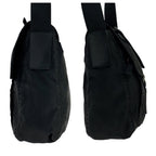 Prada Tessuto Black Silver Nylon Shoulder Bag Pochette — view 8