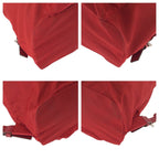 Prada Tessuto Red Silver Nylon Luc Backpack — view 3