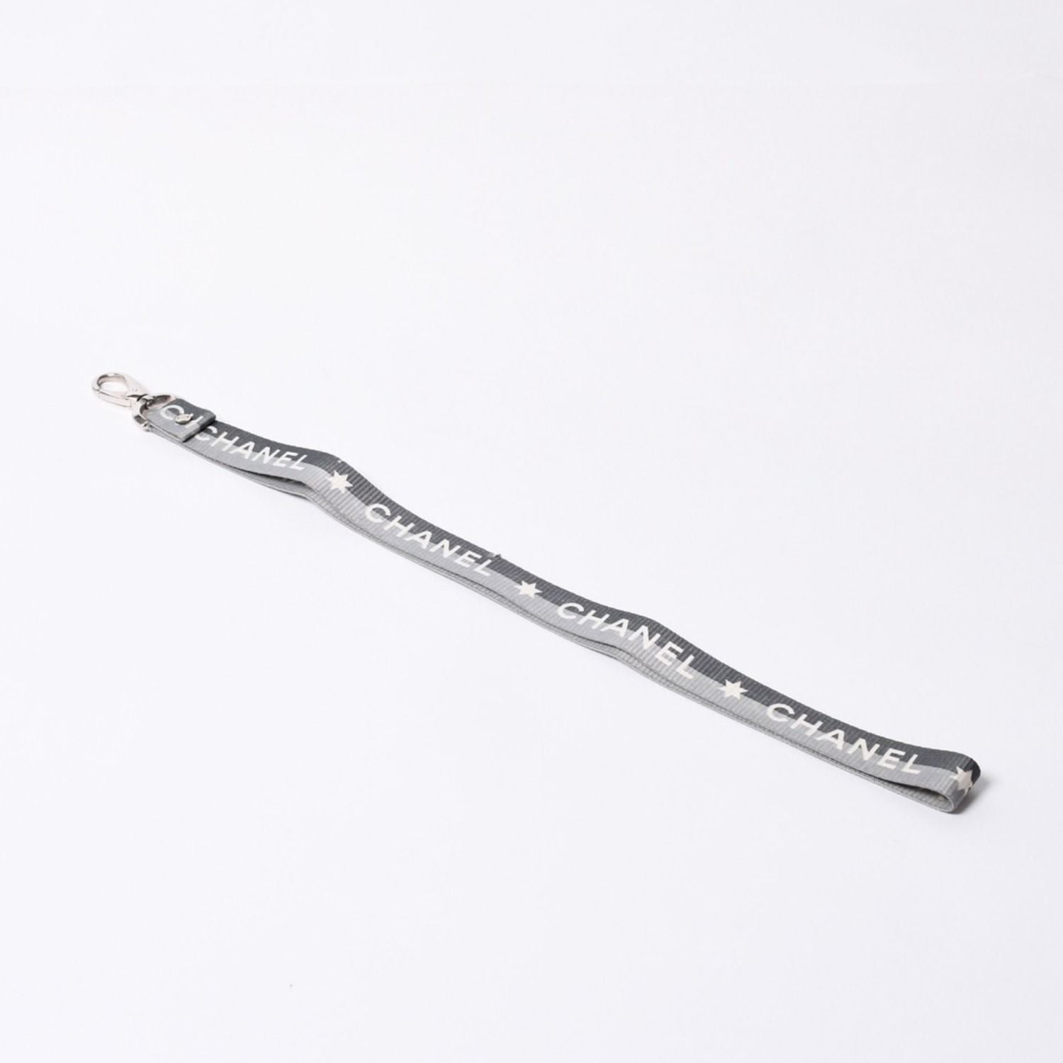 Chanel Sports Line Neck Strap Key Holder CC Logo Gray Silver — view 3