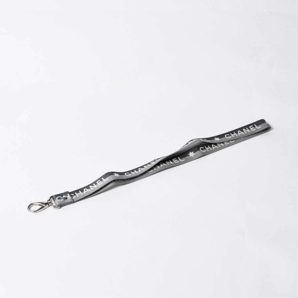 Chanel Sports Line Neck Strap Key Holder CC Logo Gray Silver — view 2