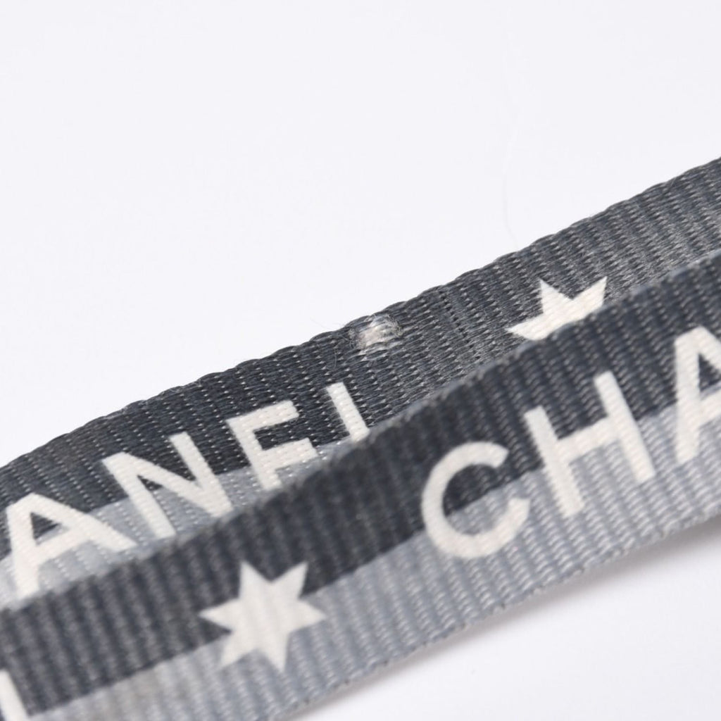 Chanel Sports Line Neck Strap Key Holder CC Logo Gray Silver — view 8