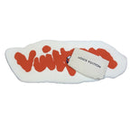 Louis Vuitton Object Logo Bicolor Rug Mat Carpet Wool White Shoulder Bag — view 3