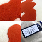 Louis Vuitton Object Logo Bicolor Rug Mat Carpet Wool White Shoulder Bag — view 9