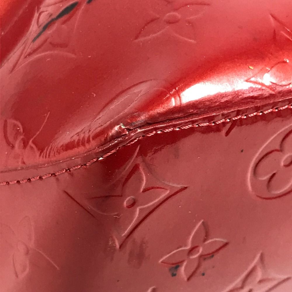 Louis Vuitton Shoulder Bag Reed MM Monogram Vernis Canvas Rouge Red — view 6
