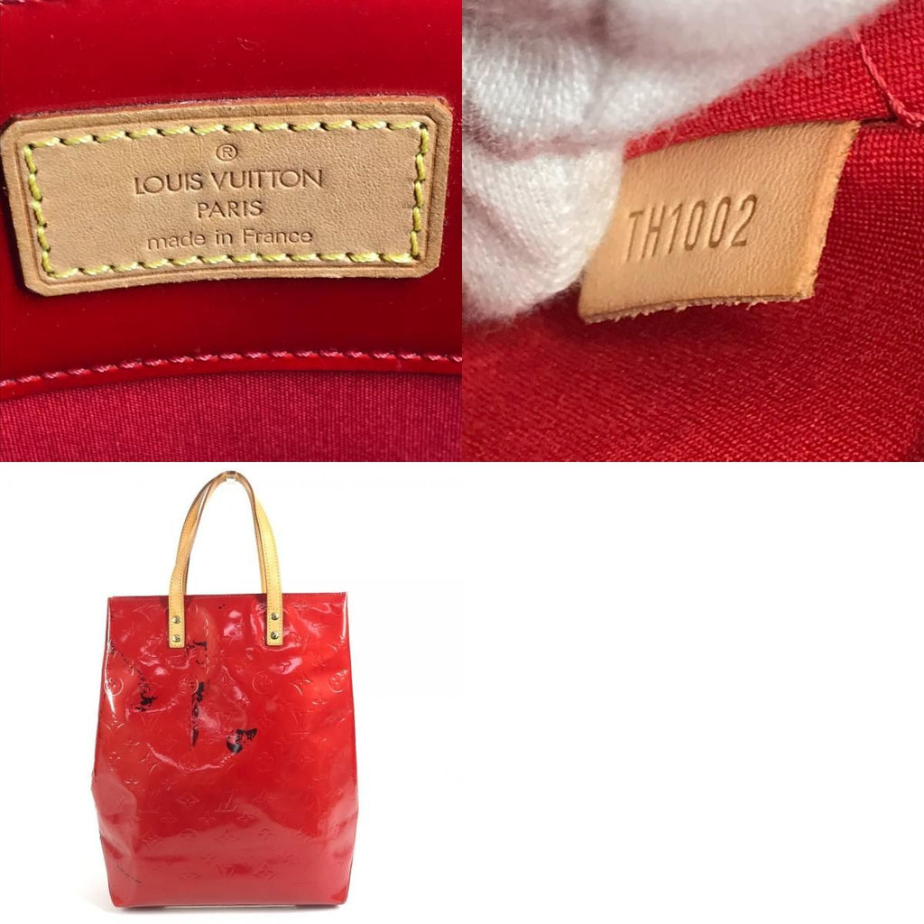 Louis Vuitton Shoulder Bag Reed MM Monogram Vernis Canvas Rouge Red — view 9