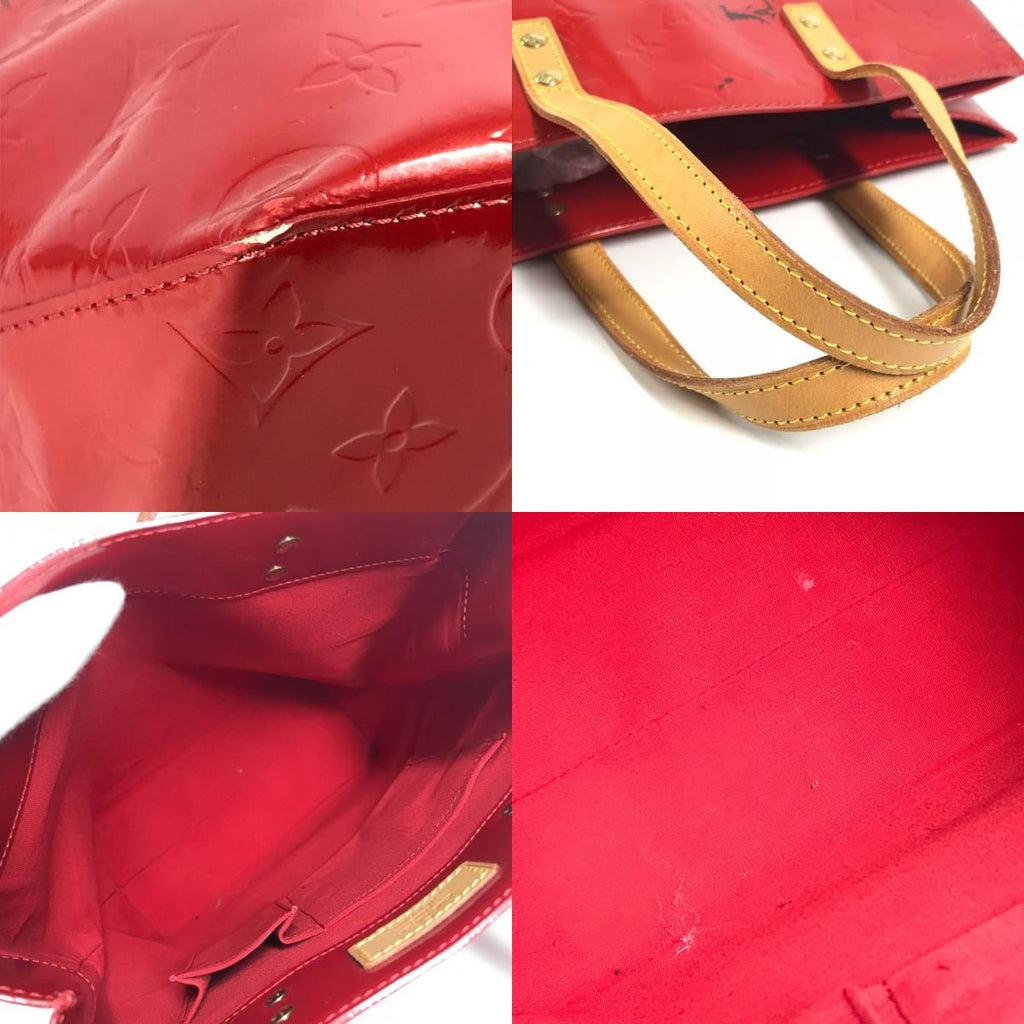 Louis Vuitton Shoulder Bag Reed MM Monogram Vernis Canvas Rouge Red — view 8