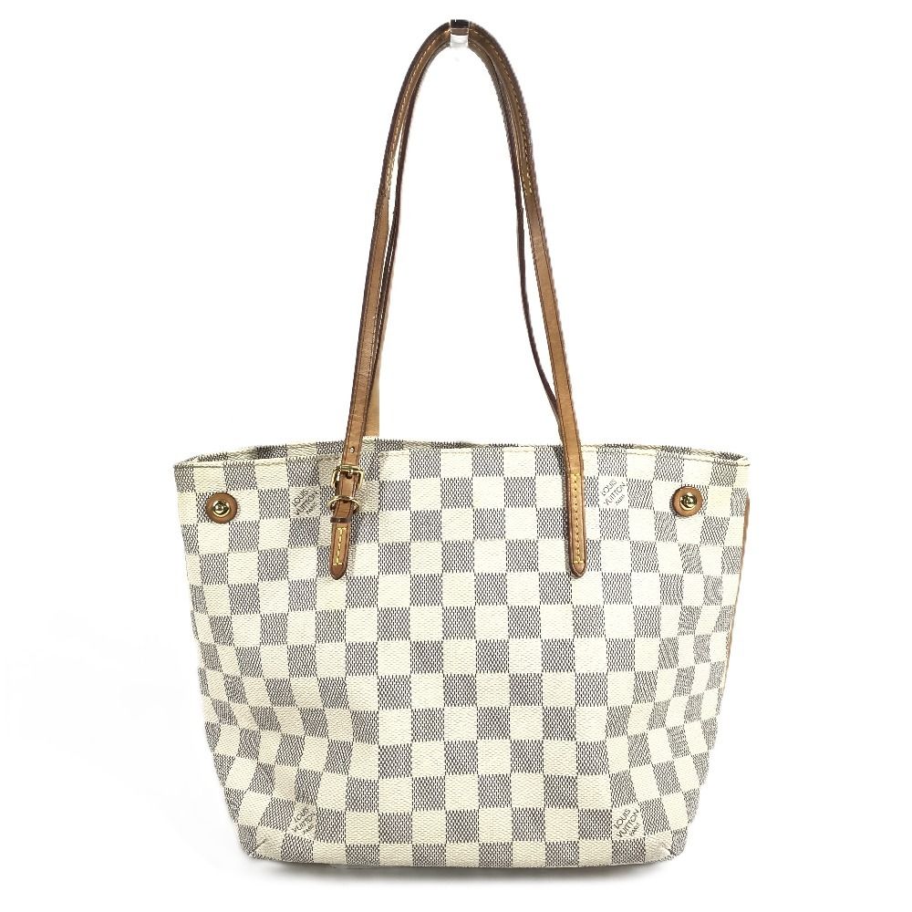 Louis Vuitton Shoulder Bag Cabas PM Damier Azur Canvas White — view 2