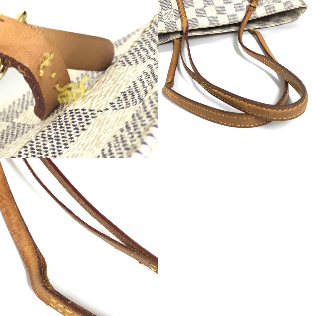 Louis Vuitton Shoulder Bag Cabas PM Damier Azur Canvas White — view 9