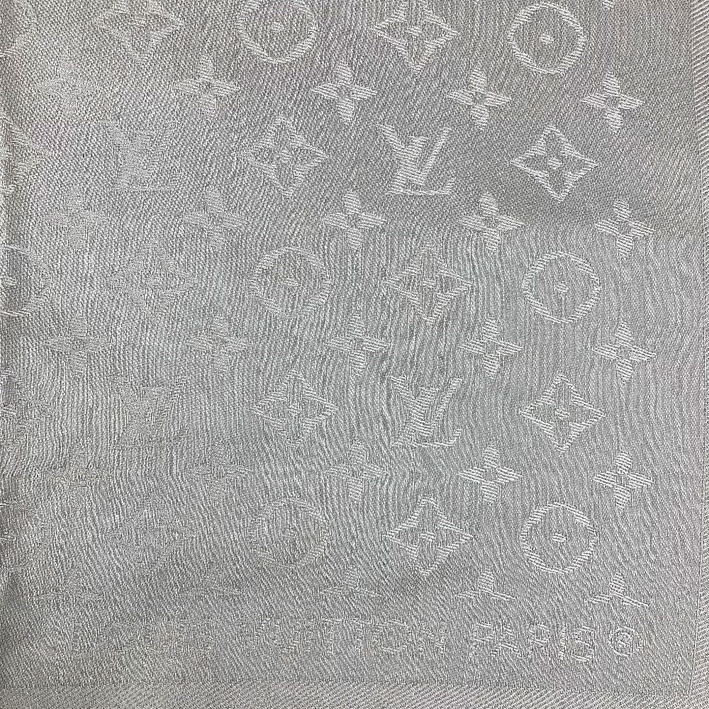 Louis Vuitton Shawl Monogram Silk Beige Scarf — view 4