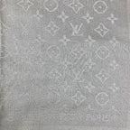 Louis Vuitton Shawl Monogram Silk Beige Scarf — view 4