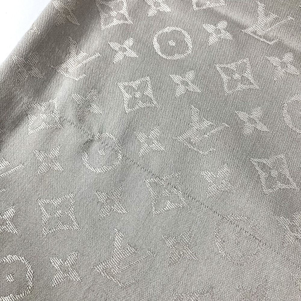 Louis Vuitton Shawl Monogram Silk Beige Scarf — view 3