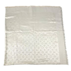 Louis Vuitton Shawl Monogram Silk Beige Scarf — view 2
