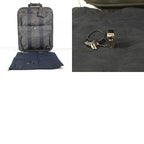 Hermes Travel Bag 2 Wheels Shoes Logo Canvas Gray — view 9