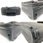 Hermes Travel Bag 2 Wheels Shoes Logo Canvas Gray — view 6