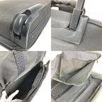 Hermes Travel Bag 2 Wheels Shoes Logo Canvas Gray — view 7