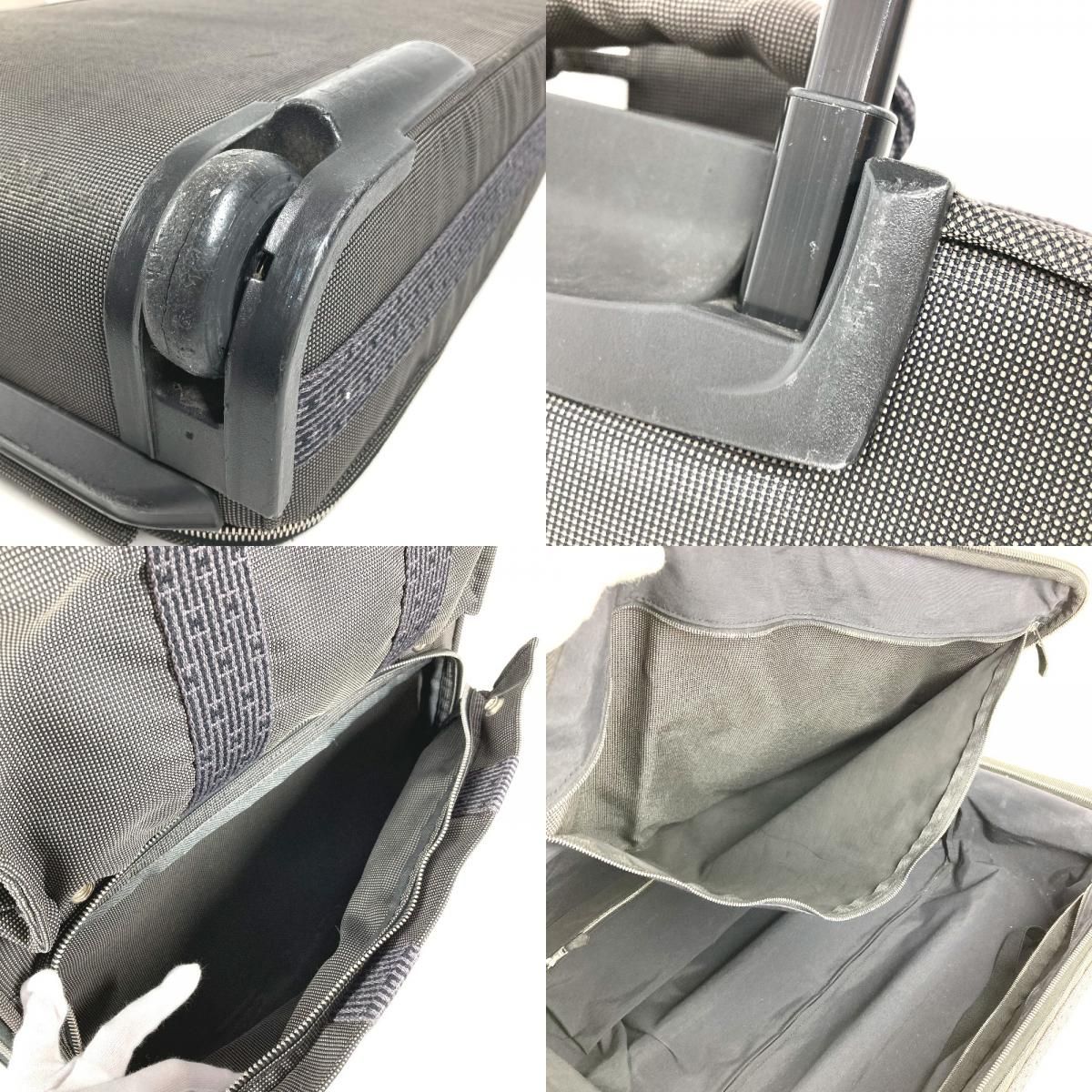 Hermes Travel Bag 2 Wheels Shoes Logo Canvas Gray — view 7