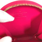 Louis Vuitton Coin Case Porte Monet Chapeau Monogram Vernis Canvas Pink — view 9