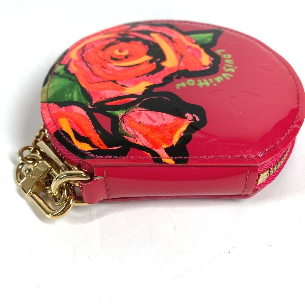 Louis Vuitton Coin Case Porte Monet Chapeau Monogram Vernis Canvas Pink — view 2