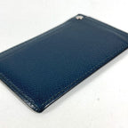 Hermes Card Case Chuchu Logo Series Leather Navy — view 4