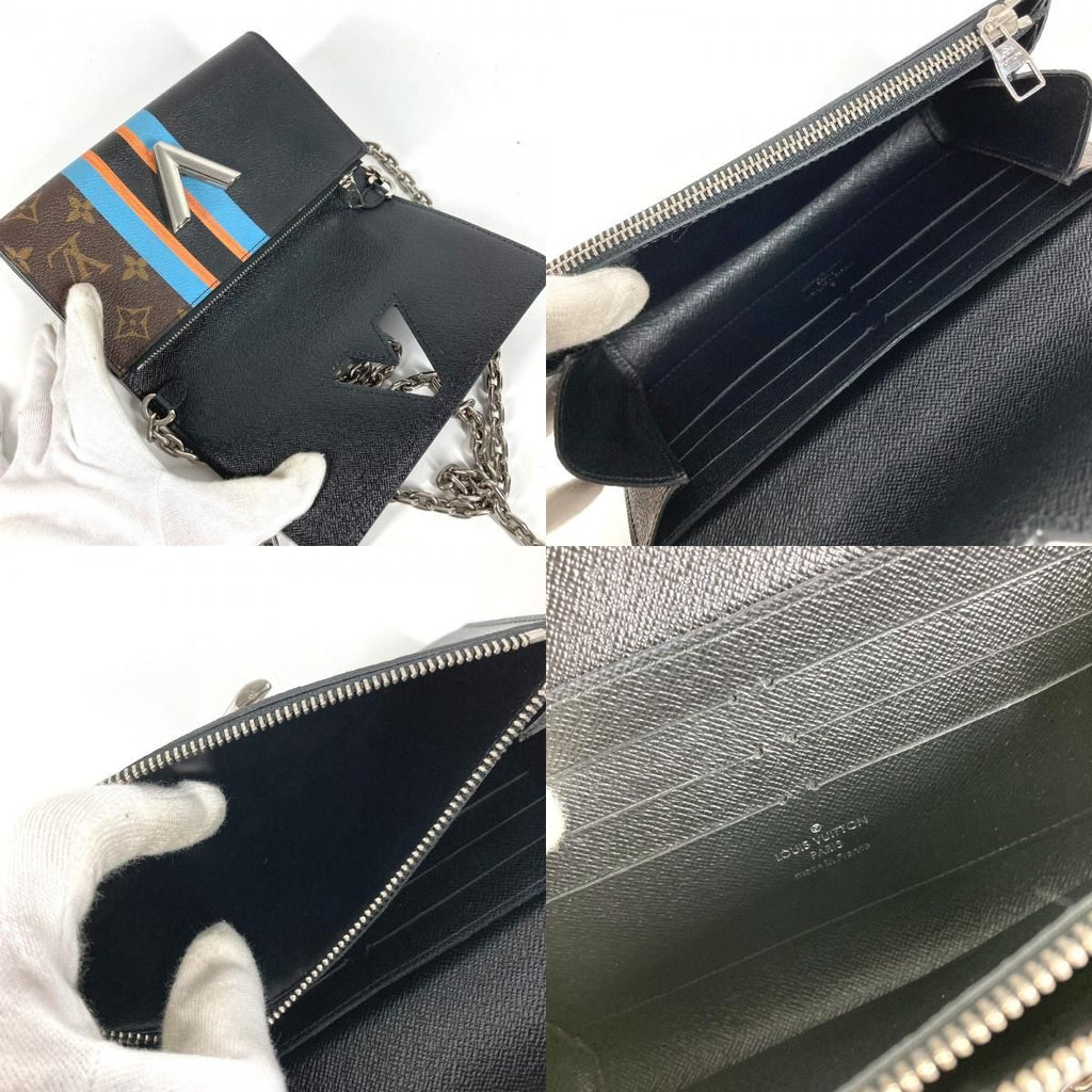 Hermes Wallet Portefeuille Twist Monogram Canvas Brown — view 9
