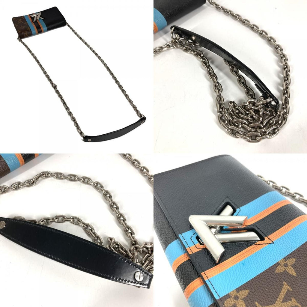 Hermes Wallet Portefeuille Twist Monogram Canvas Brown — view 8