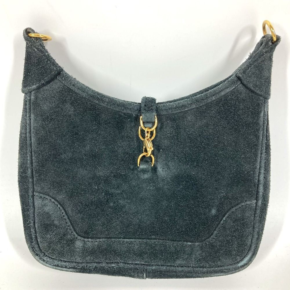 Hermes Shoulder Bag Mini Trim Dobris Black — view 3