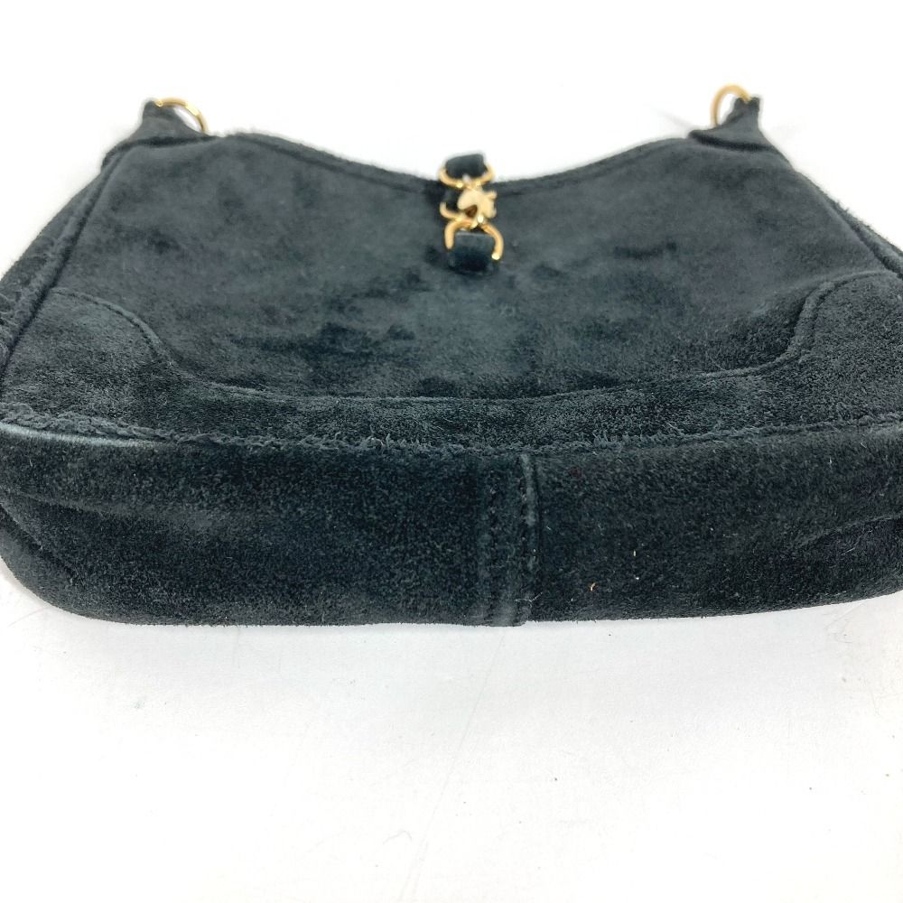 Hermes Shoulder Bag Mini Trim Dobris Black — view 7