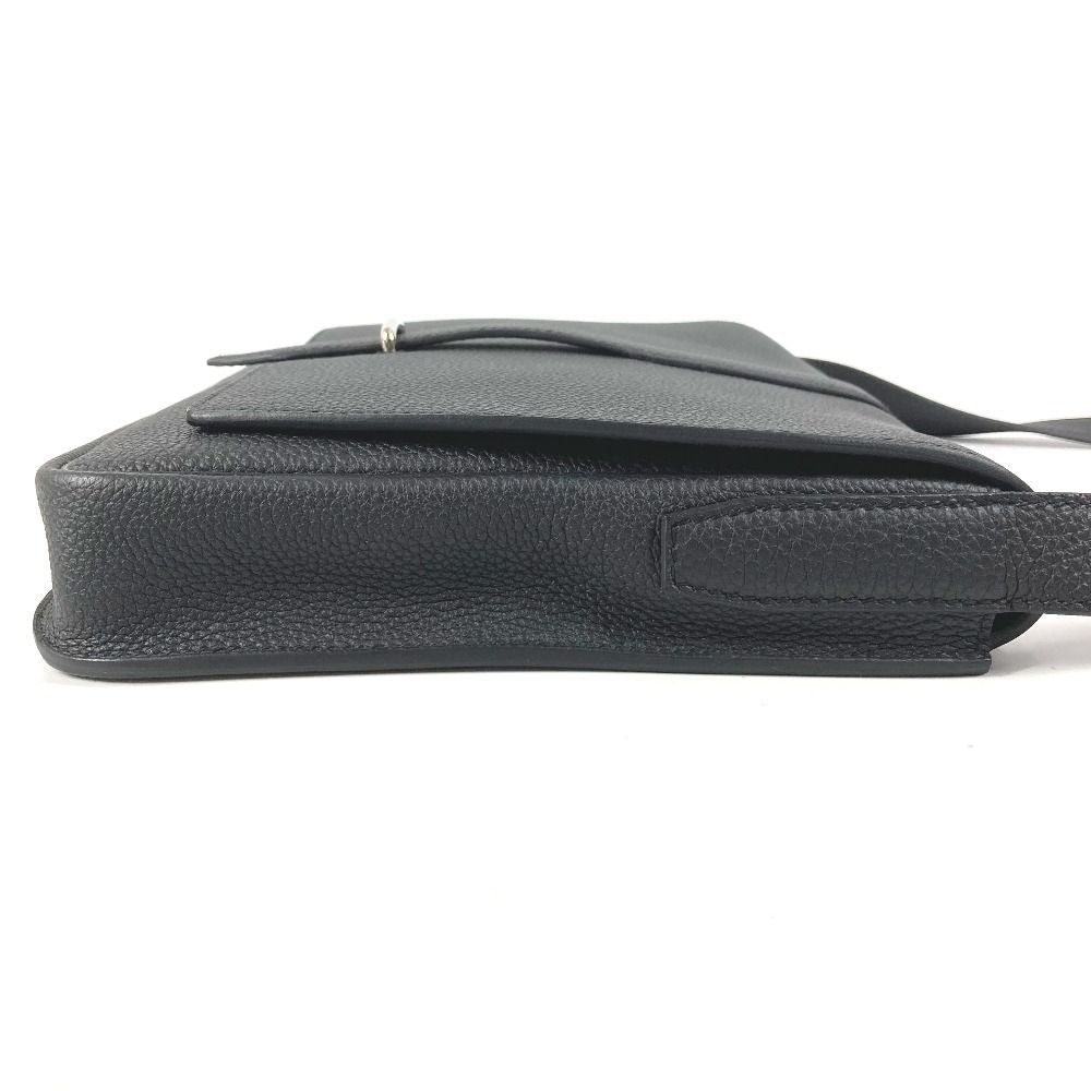 Hermes Shoulder Bag Steve Light Junior Togo Black — view 3