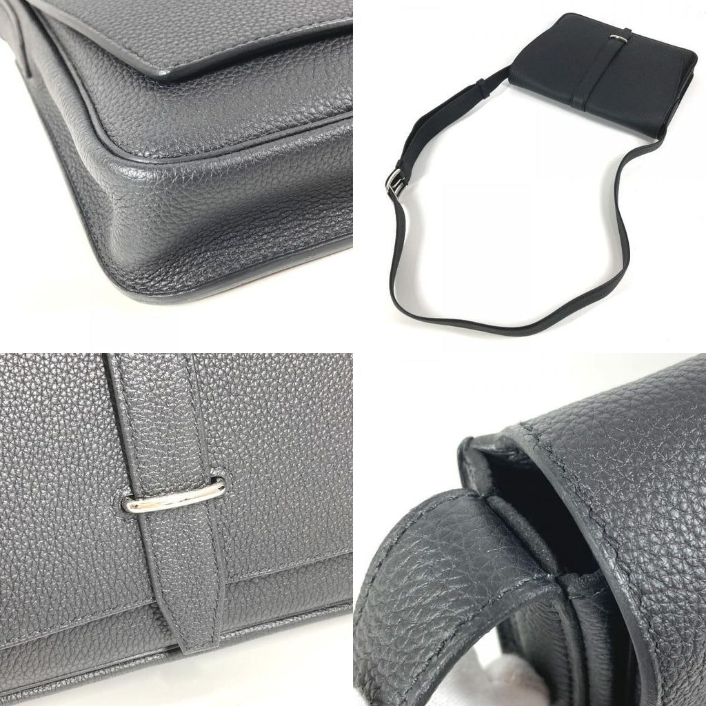 Hermes Shoulder Bag Steve Light Junior Togo Black — view 7