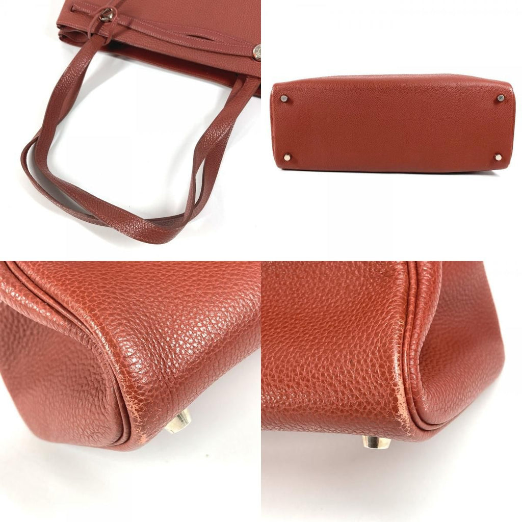 Hermes Shoulder Bag Cabana Leather Brown — view 7