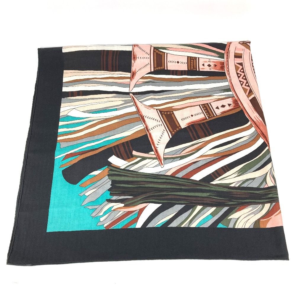 Hermes Scarf Carre Geant 140 Cashmere Black — view 2