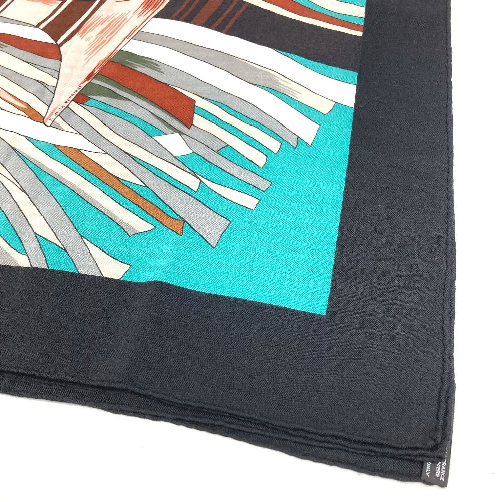 Hermes Scarf Carre Geant 140 Cashmere Black — view 7