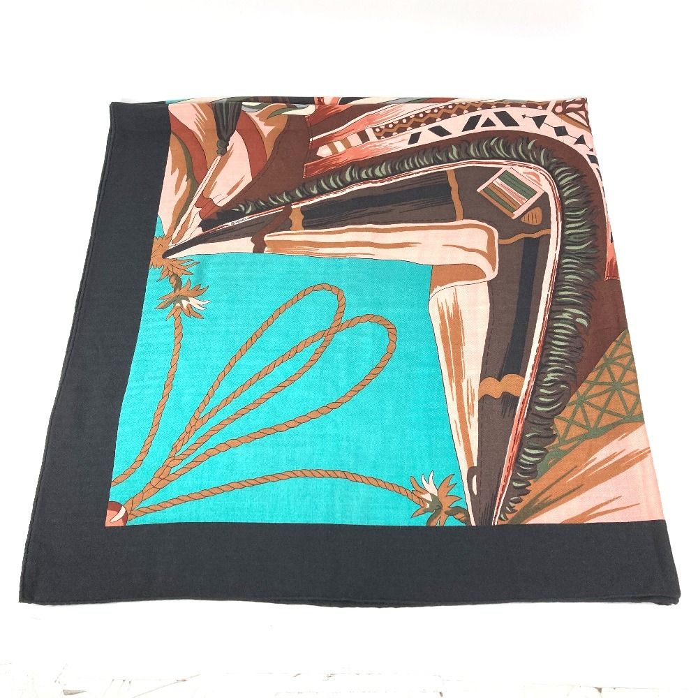 Hermes Scarf Carre Geant 140 Cashmere Black — view 3