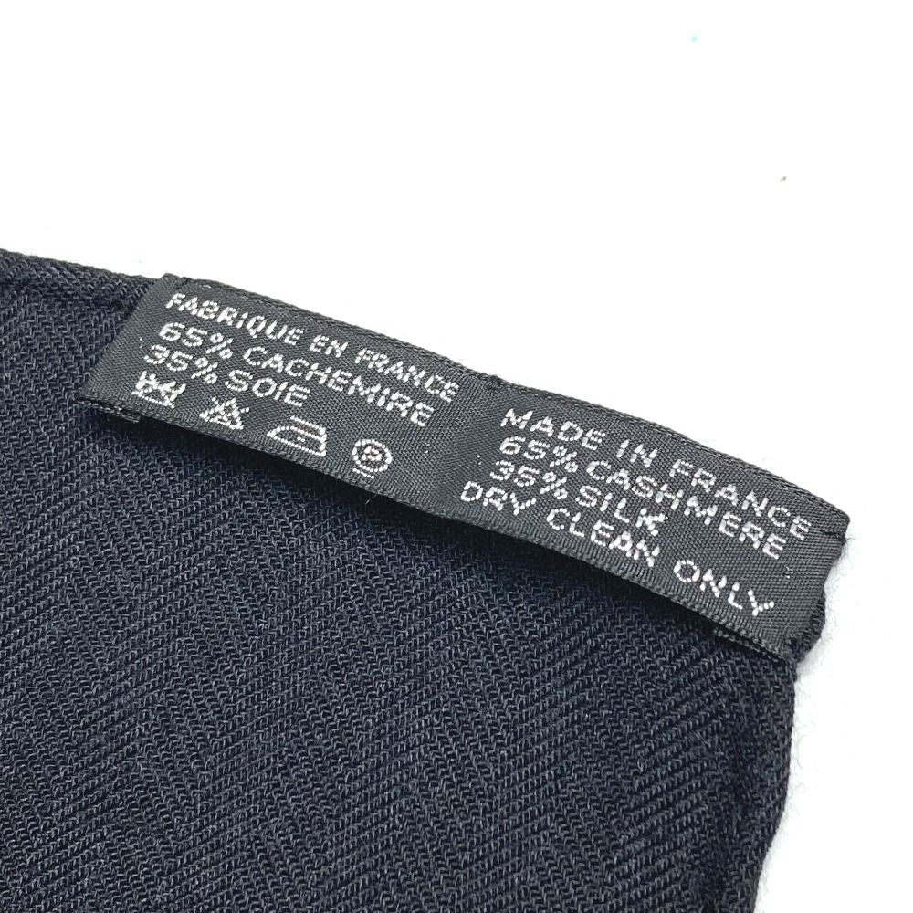 Hermes Scarf Carre Geant 140 Cashmere Black — view 6