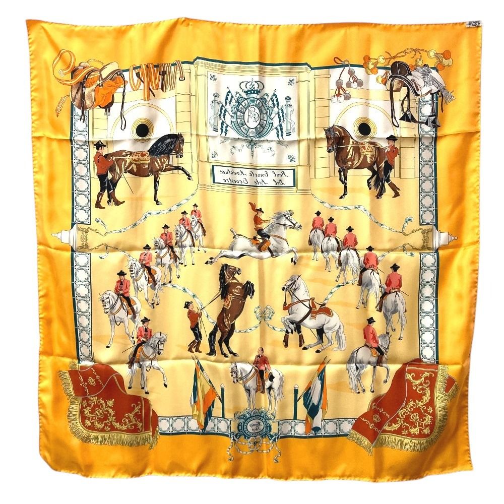 Hermes Scarf Carre 90 Silk Orange — view 2